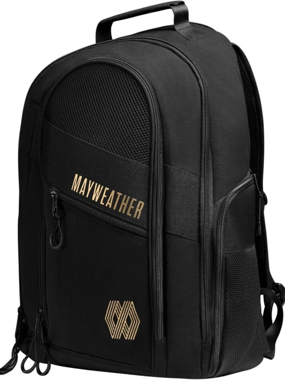 Stylish Black/Gold 30L Backpack for Travel, Gym, or Everyday Use - Durable